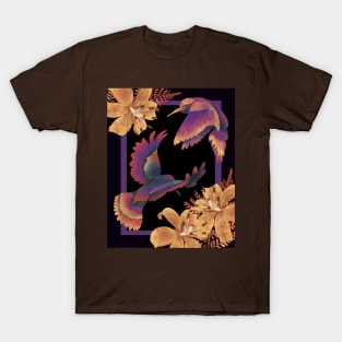 Hummingbirds with Tiger Lilies T-Shirt